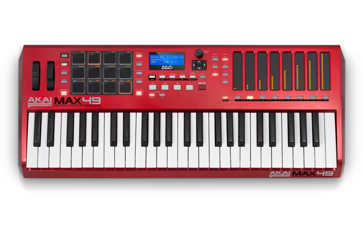 AKAI MPK49 MIDIキーボードコントローラー 49鍵 DTM DAW MPCパッド