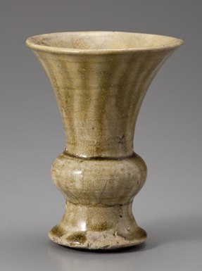古瀬戸系施釉陶器 花瓶(こせとけいせゆうとうき けびょう) Koseto base