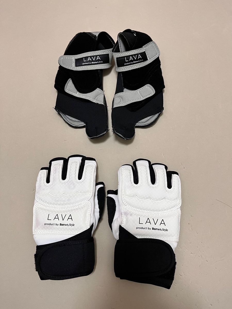 lavaバーネススタイルグローブ&シューズ サイmズキックボクササイズ
