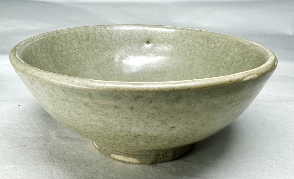 中国古玩 唐物 宋代 越州窯 青磁 鉢 時代物 極上品 初だし品