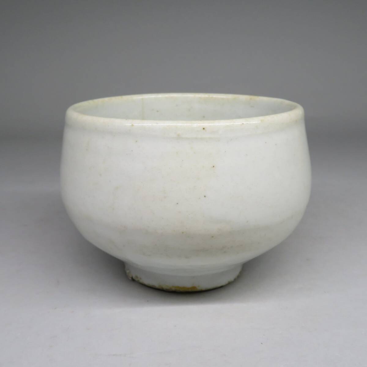 李朝白磁茶碗 李朝分院