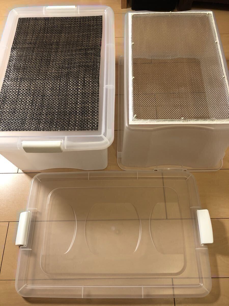 雫工房 デュビア用飼育・繁殖ケージ 大型 二重底上段メッシュ底構造。 注文