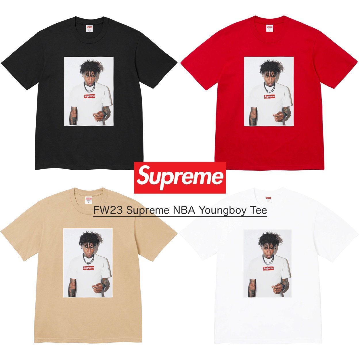 FW23 Supreme NBA Youngboy Tee - シュプリーム ヤングボーイ (Supreme