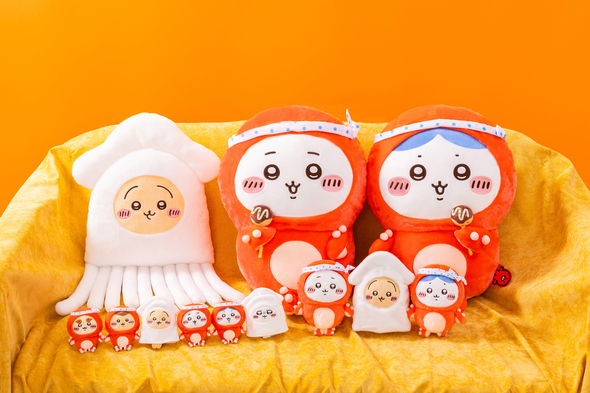 ちいかわ うさぎ たこイカくじ B賞 缶バッジ ぴたれすと ちいかわくじ