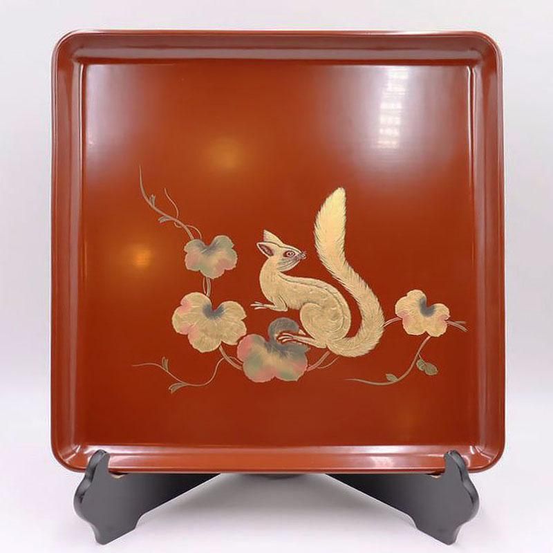 やつれ盆 古道具 古美術 アンティーク 塗り盆 枯れ盆