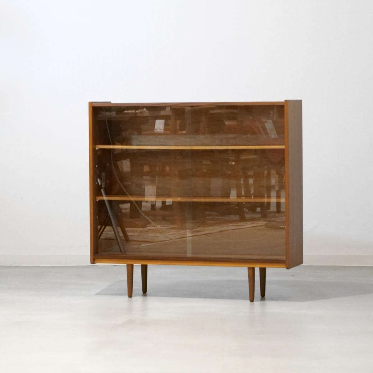 GC1595｜ガラスキャビネット（チーク）北欧ビンテージ家具｜interior