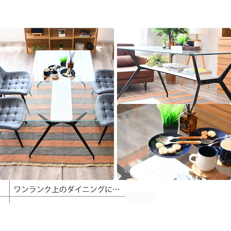 展示品✨横幅180cmガラステーブル＆回転チェアセット🌸