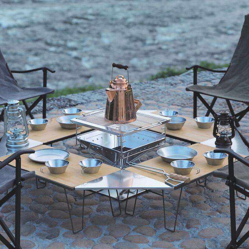 CAMPINGMOON フィールドラック 天板 2枚 セット 囲炉裏テーブル 焚き火