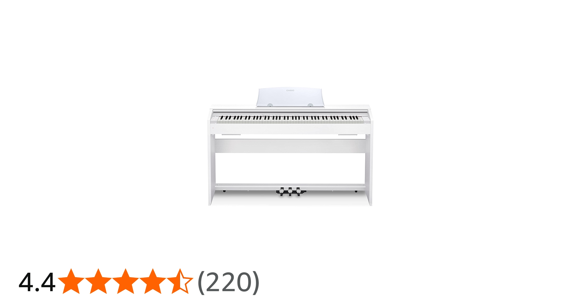 Amazon | CASIO(カシオ) 88鍵盤 電子ピアノ Privia PX-770WE ホワイト