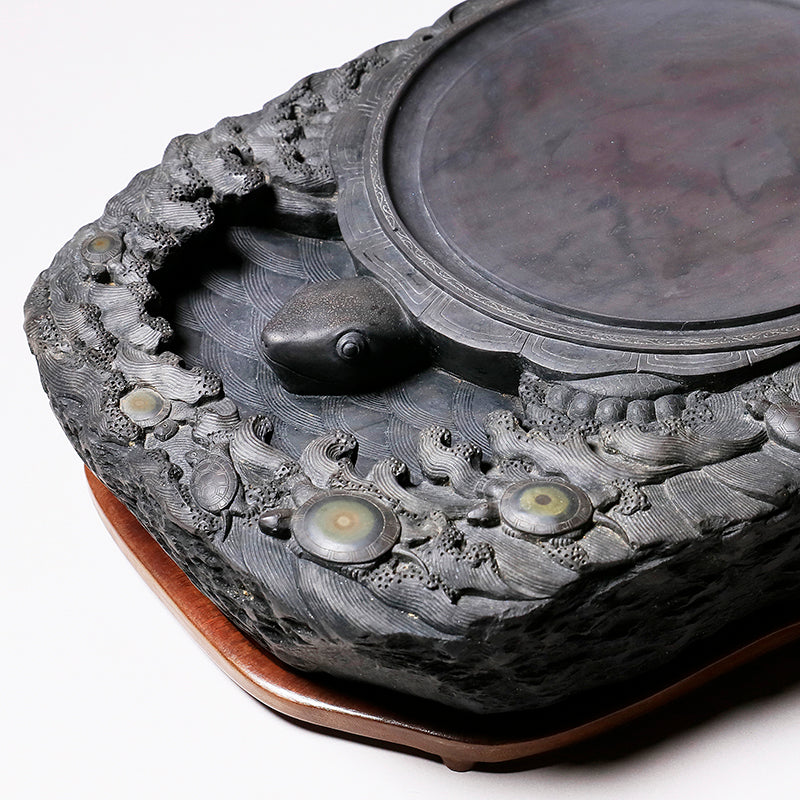 麻子坑 彫花硯 亀 有眼 – PIGMENT TOKYO