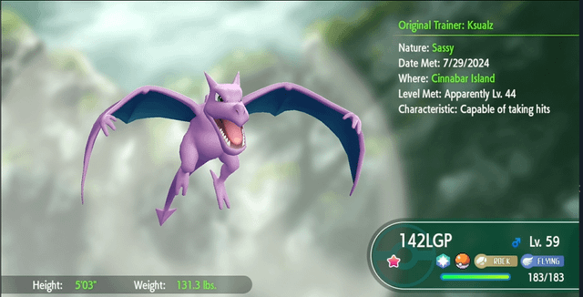 ついに150匹目の色違いをゲット！：プテラ（その他ハイライト）- Let's