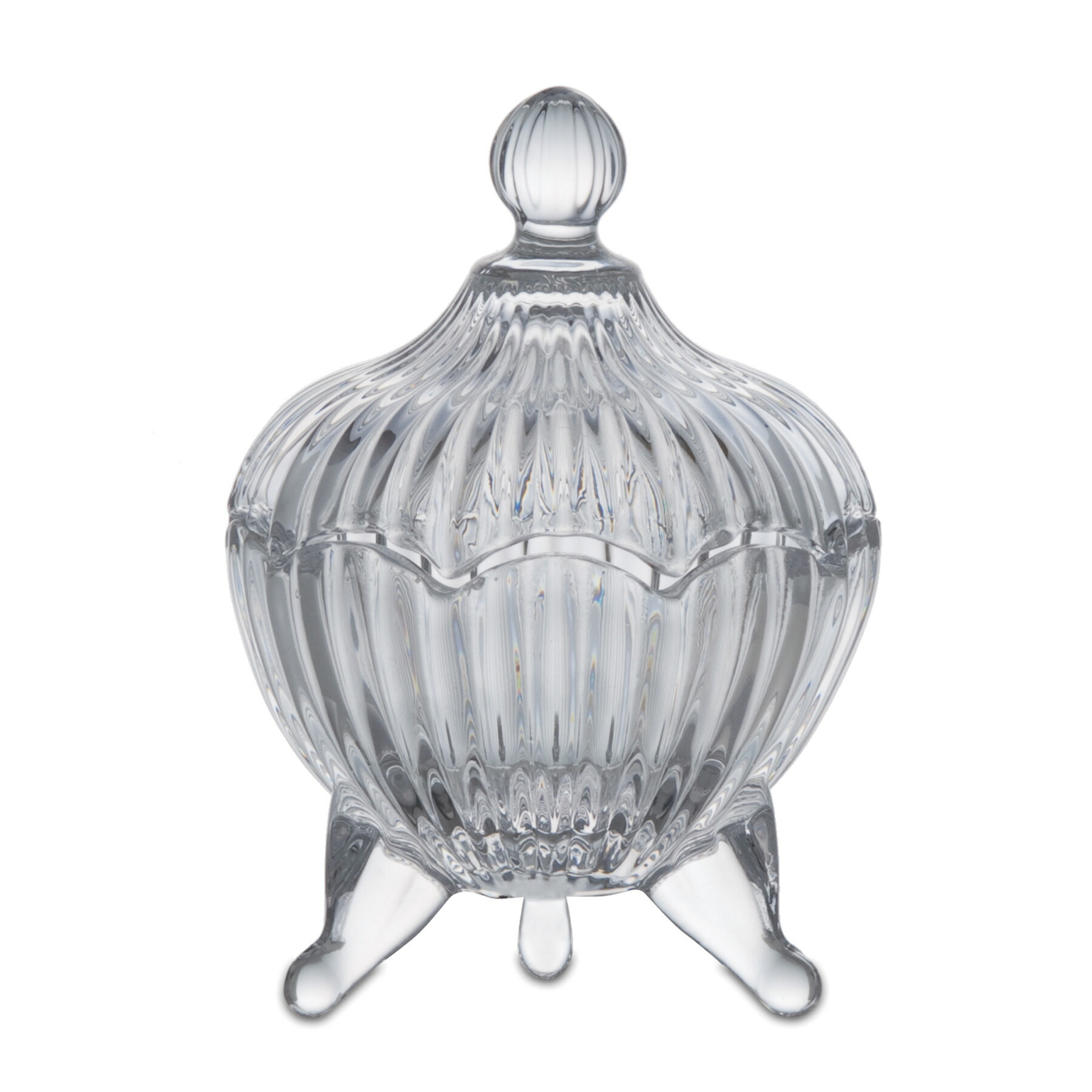 骨董 時代ガラス 希少 南京型 小振り 飴屋瓶 キャンディポット 小物