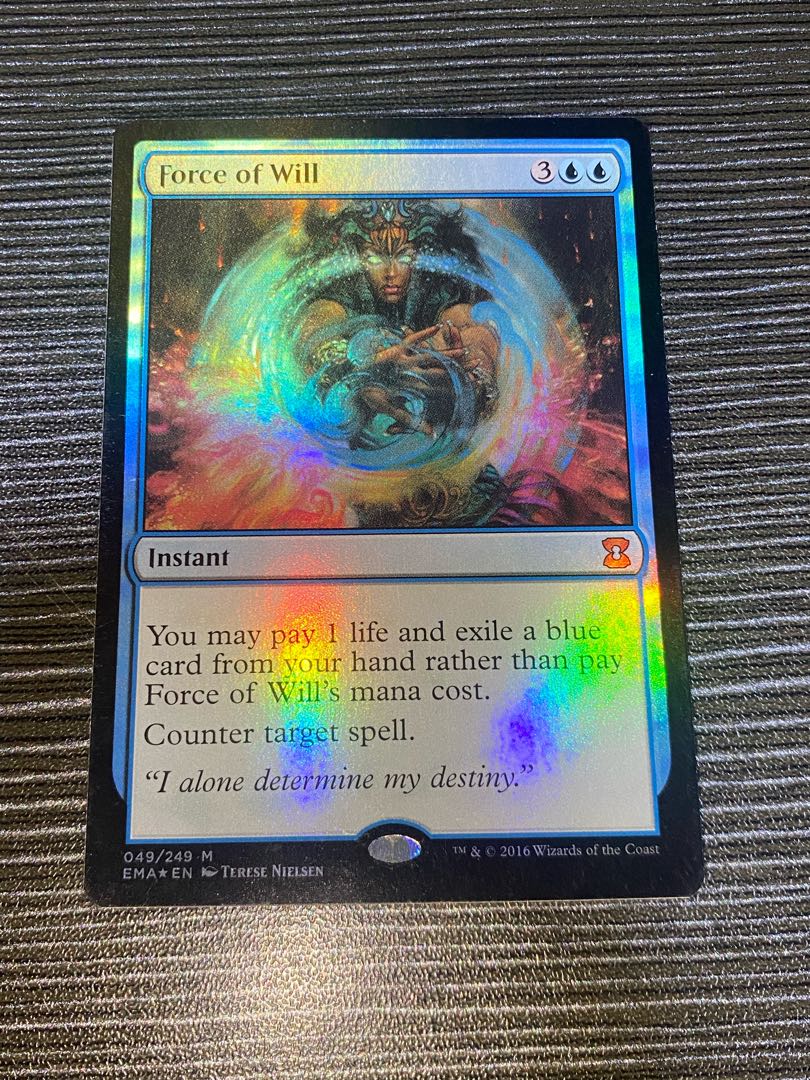MTG【意志の力 / Force of Will 日本語 foil】ボーダーレス 意志の力