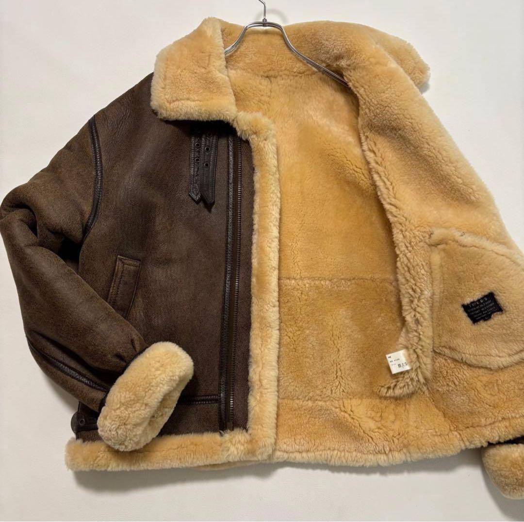 JACKET AIR FORCE B-3 ムートンジャケット シープスキン Amazon | シープスキン 復刻30's USAF TYPE B-3 ムートン フライト
