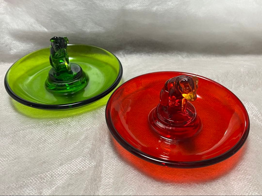 【ビンテージ】ビクター犬 ニッパーくん　灰皿２点 昭和レトロ 古いビクターニッパー犬2点 灰皿1点(Victor、日本音響精器