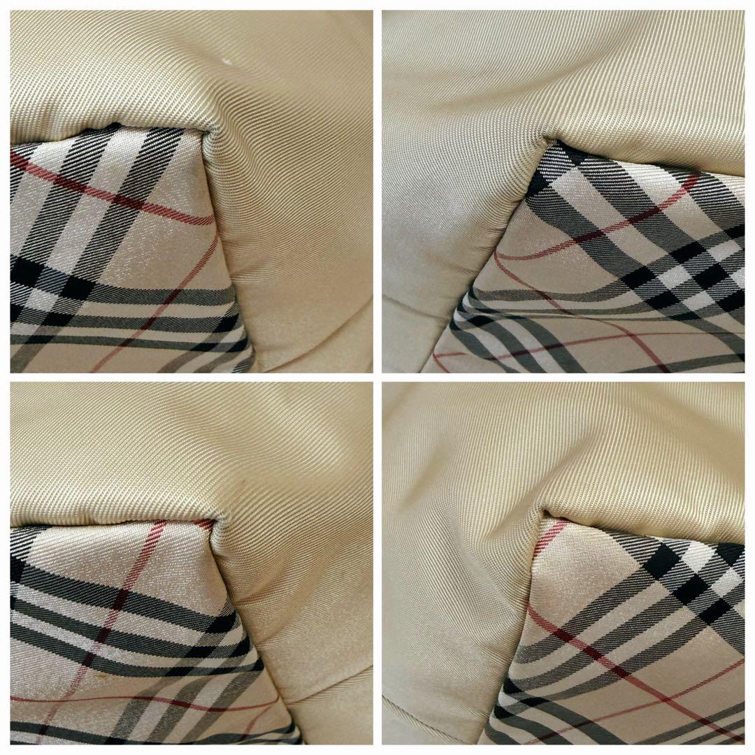 良品✨バーバリーロンドン ノバチェック ナイロン トートバッグ 舟形