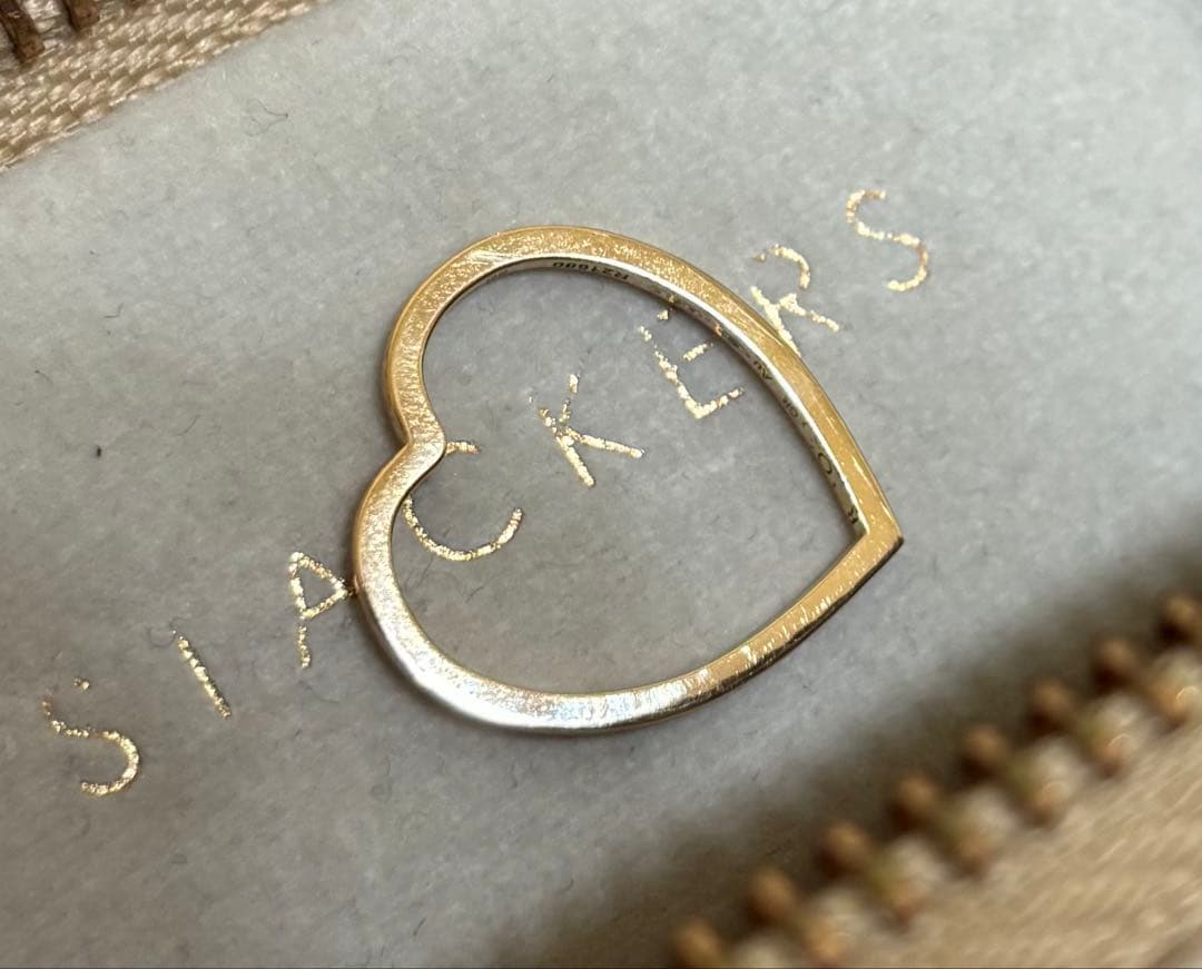 レポシ アンティフェール ハート リング 実寸10.5号