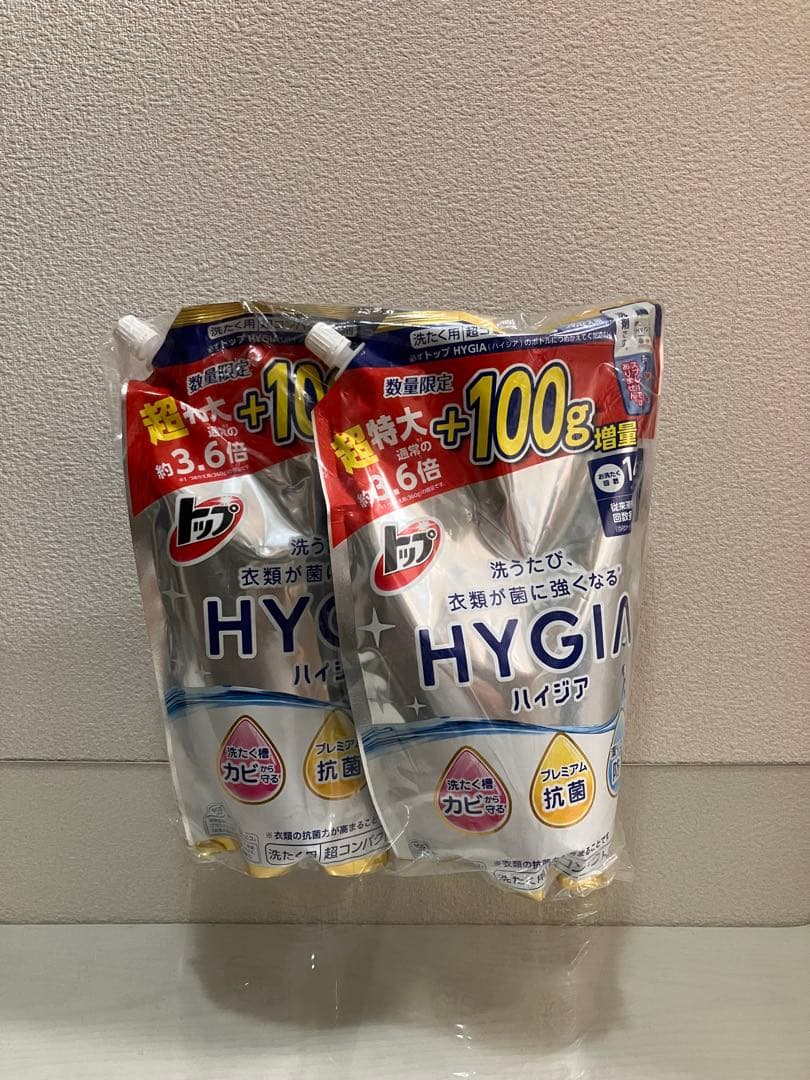 やーHYGIA 詰め替え用液体洗剤 3.6倍×6個 やーHYGIA 詰め替え用液体洗剤 3.6倍×6個 やーHYGIA 詰め替え