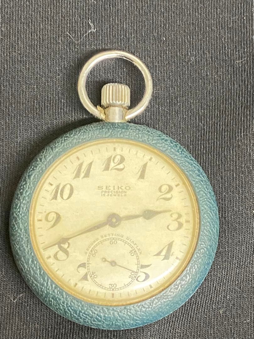 セイコー 手巻き 懐中時計 セイコー鉄道時計 SECOND・SETTING・DIAFLEX(1960's) | 中慶時計店のブログ