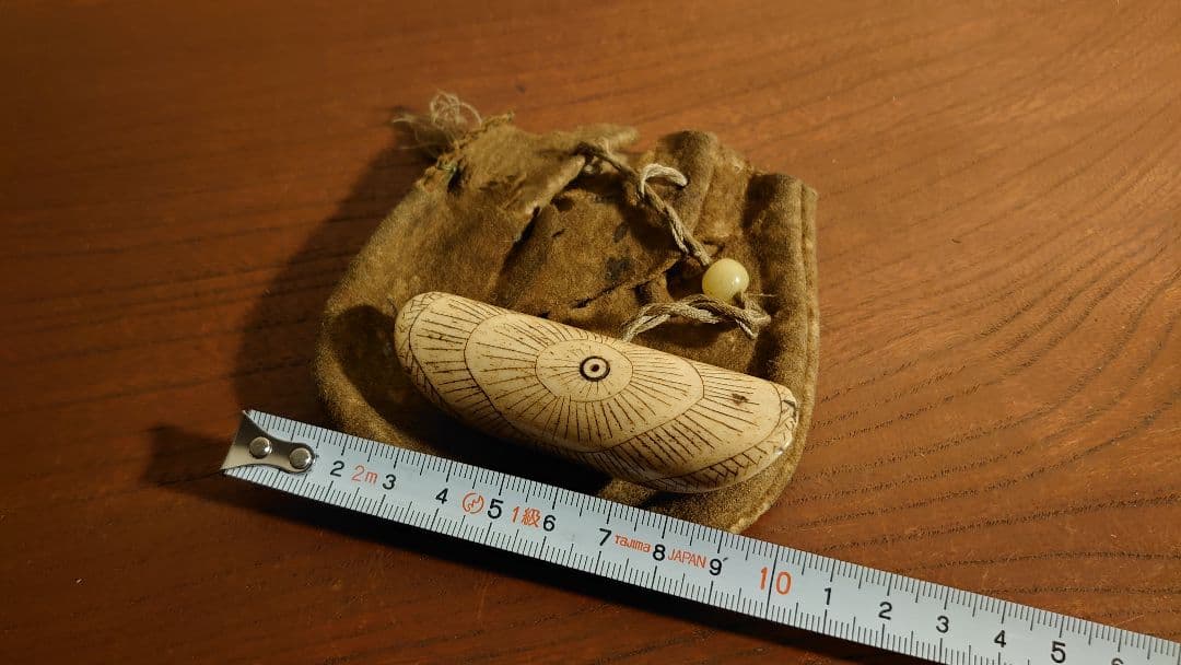 根付 時代根付 江戸硝子 江戸ガラス 提げ物 角 角細工 アンティーク