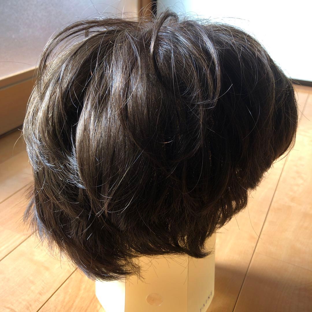 試着のみ(フォンテーヌ fontaine)ダークブラウン ショートフルウィッグ