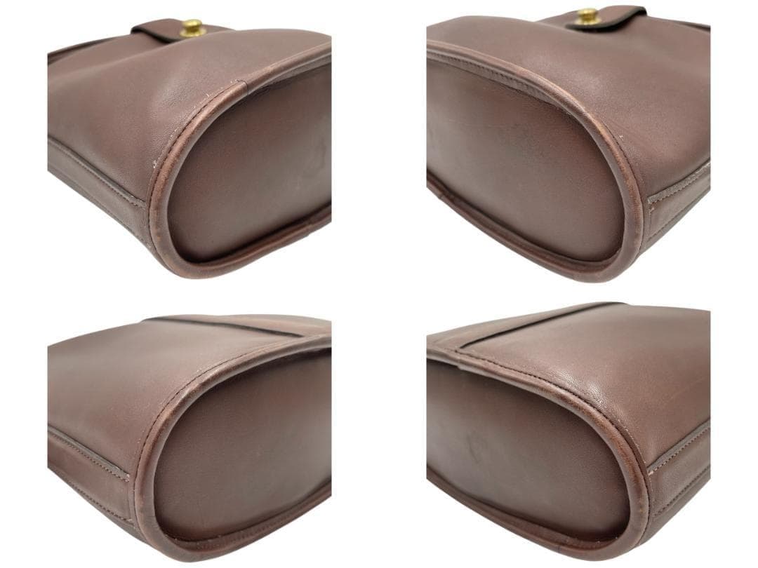 COACH/オールドコーチ レザー ショルダーバッグ ドイツホック 斜め掛け