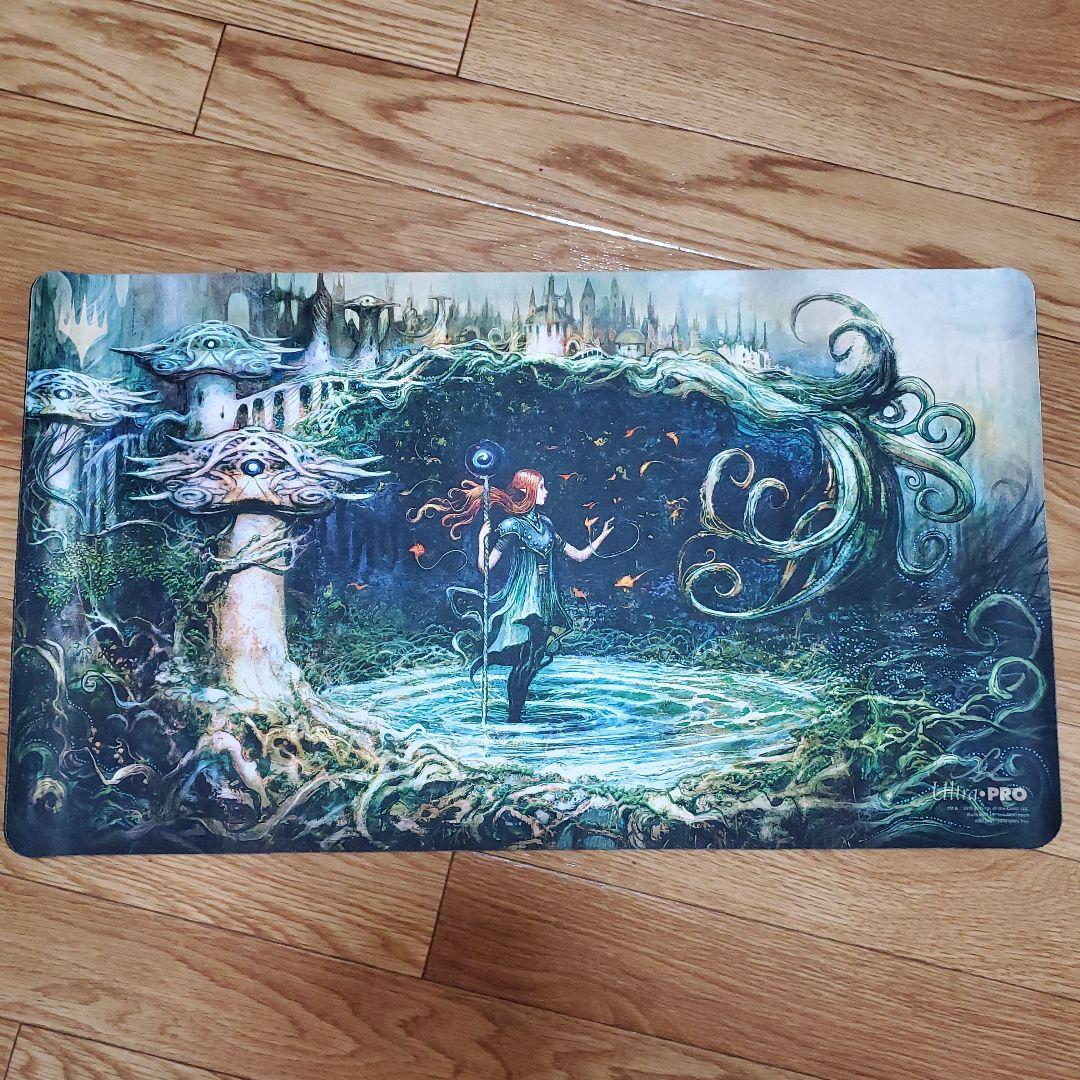 成長のらせん サイン入り プレイマット MTG Seb McKinnon