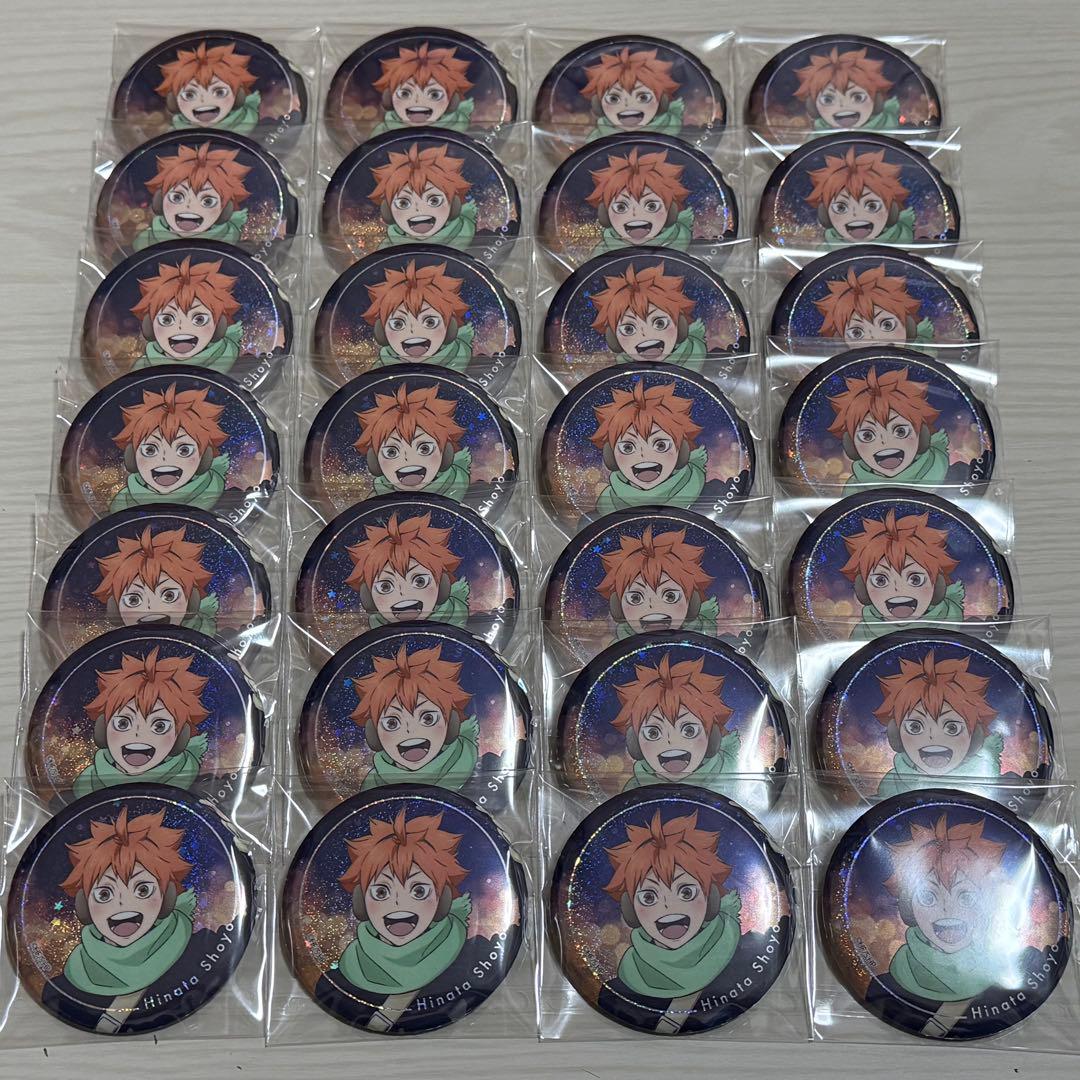 ハイキュー!! コスモワールド ホログラム缶バッジ 日向翔陽 28点 ハイキュー コスモワールド ホログラム缶バッジ 日向翔陽 ハイキュー
