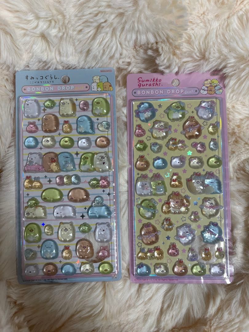 ま*る様 すみっコぐらし ボンボンドロップシール 2枚セット