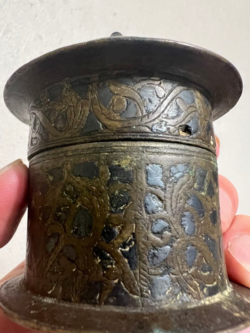 中国 密教法具 抹香 塗香用具 香筒 経筒 佐波理 仏像 仏教