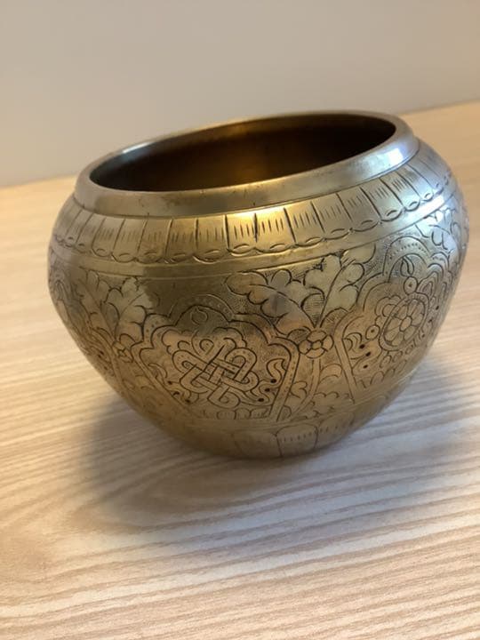 《 新品　チベット密教 》 法具　グルパ　GULPA ライスボウル　w44