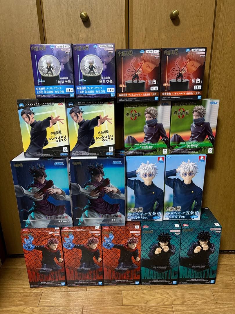 呪術廻戦　フィギュア　17体セット　まとめ売り すべて未開封品】呪術廻戦 フィギュア 17体 まとめ売り - メルカリ
