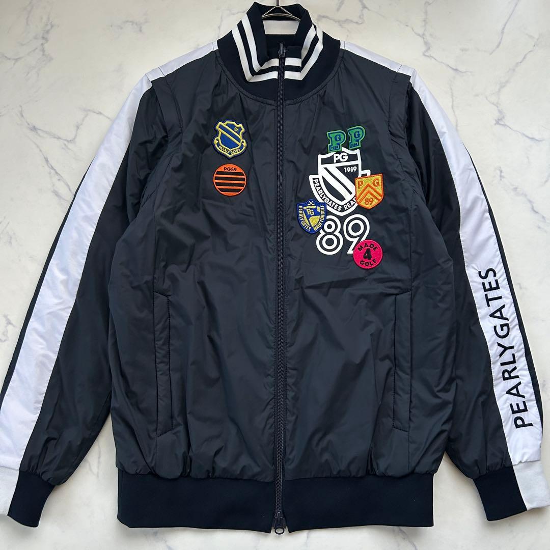 美品 パーリーゲイツ 4ウェイ ブルゾン リバーシブル カタログ掲載商品 ロゴ